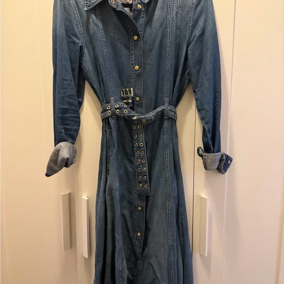Ganni Blue Denim Belted Maxi Dress is available for purchase on au PAY  Market - Imported Goods Online Store Co.Ltd. | au PAY Market - Online  Shopping Site